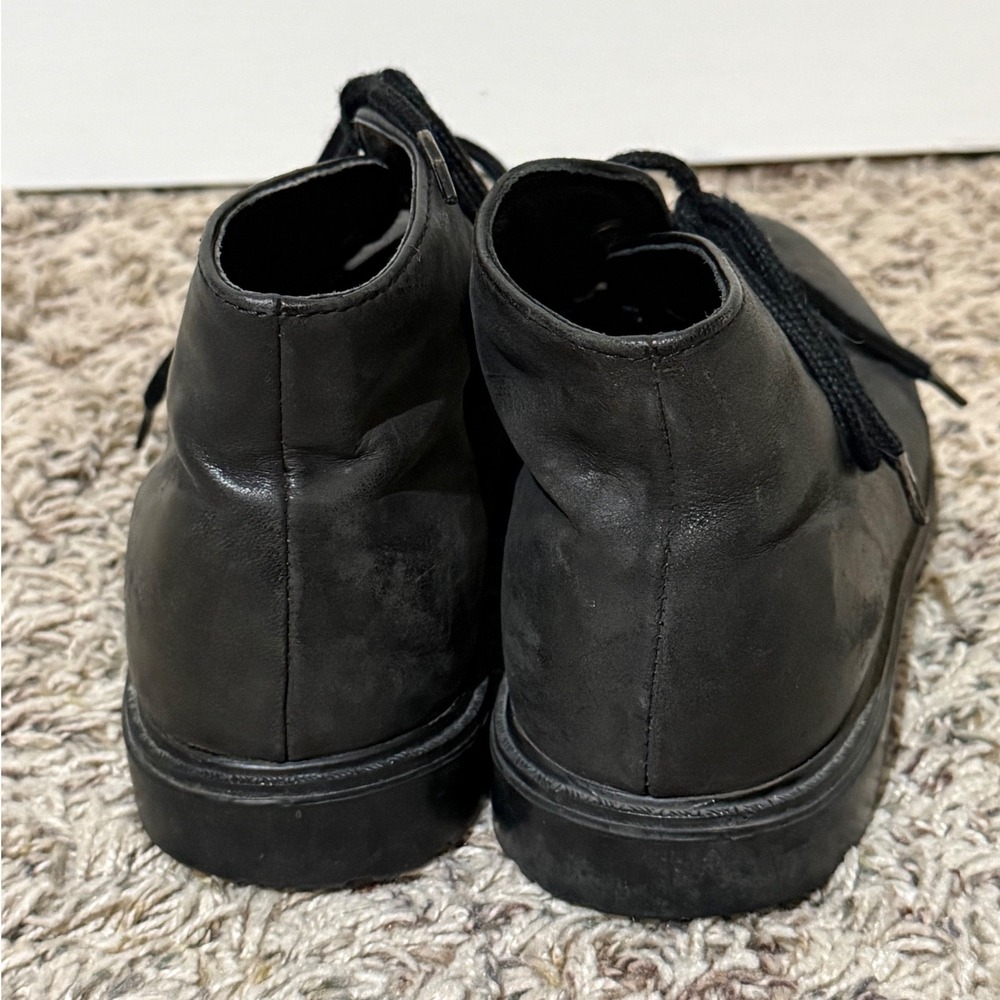 LL Bean Kids Black Leather Thinsulate Insulated Chukka Desert Boots 4M OW49704 - Picture 4 of 6